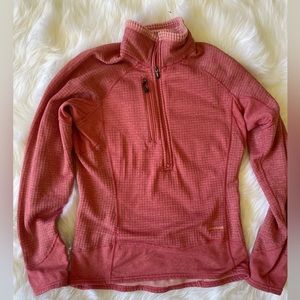 Patagonia coral polartec half zip pullover